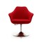 Manhattan Comfort Kinsey Adjustable Height Swivel Accent Chair in Red and Polished Chrome, PK2 2-AC039-RD - alternate 6